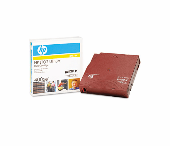 HEWC7972A 1/2" Ultrium LTO 2 Cartridge, 1998ft, 200GB Native/400GB Compressed Capacity By HEWLETT PACKARD COMPANY