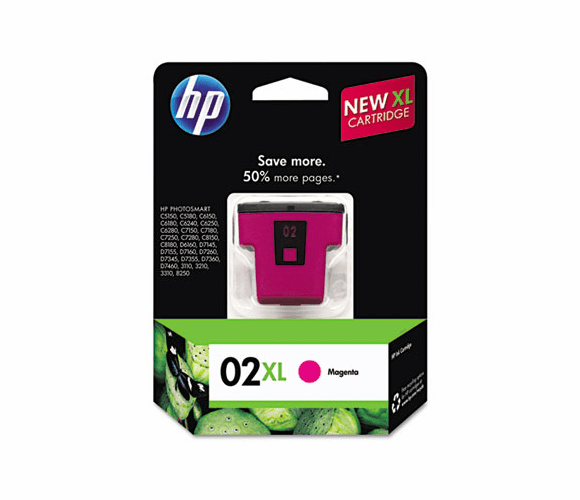 HEWC8731WN C8731WN (HP 02XL) High-Yield Ink, 535 Page-Yield, Magenta By HEWLETT PACKARD SUPPLIES