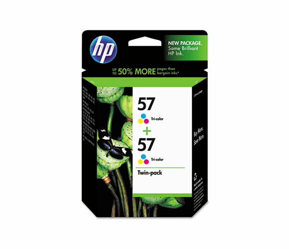 HEWC9320FN C9320FN (HP 57) Ink, 500 Page-Yield, 2/Pack, Tri-Color By HEWLETT PACKARD COMPANY
