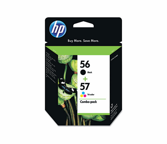 HEWC9321FN C9321FN (HP 56/57) Ink, 520;500 Page-Yield, 2/Pack, Black; Tri-Color By HEWLETT PACKARD SUPPLIES