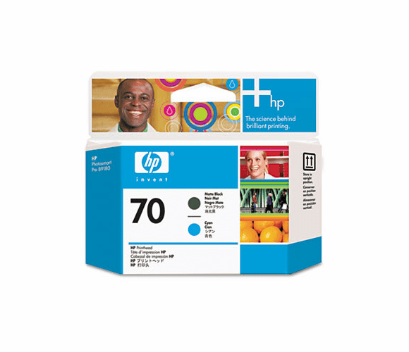 HEWC9404A C9404A (HP70) Printhead, Matte Black/Cyan By HEWLETT PACKARD COMPANY