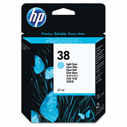 HEWC9418A C9418A (HP 38) Ink, 1080 Page-Yield, Light Cyan By HEWLETT PACKARD COMPANY