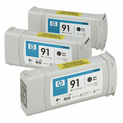 HEWC9480A C9480A (HP 91) Ink, 3/Pack, Black By HEWLETT PACKARD COMPANY