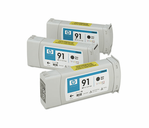 HEWC9480A C9480A (HP 91) Ink, 3/Pack, Black By HEWLETT PACKARD COMPANY
