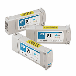 HEWC9483A C9483A (HP 91) Ink, Cyan, 3/Pack By HEWLETT PACKARD COMPANY