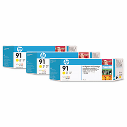HEWC9485A C9485A (HP 91) Ink, Yellow, 3/Pack By HEWLETT PACKARD COMPANY