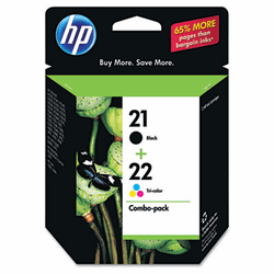 HEWC9509FN C9509FN (HP 21; HP 22) Ink, 190;165 Page-Yield, 2/Pack, Black; Tri-Color By HEWLETT PACKARD COMPANY
