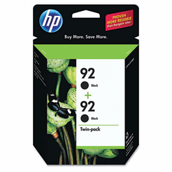 HEWC9512FN C9512FN (HP 92) Ink, 210 Page-Yield, 2/Pack, Black By HEWLETT PACKARD COMPANY