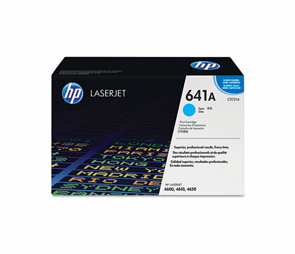 HEWC9721A C9721A Toner, 8000 Page-Yield, Cyan By HEWLETT PACKARD COMPANY