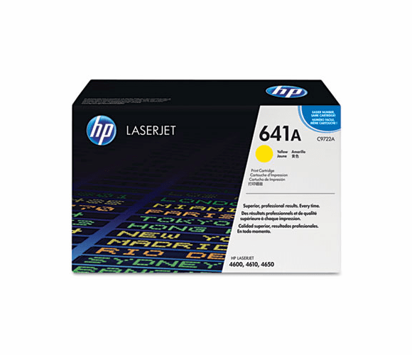 HEWC9722A C9722A Toner, 8000 Page-Yield, Yellow By HEWLETT PACKARD COMPANY