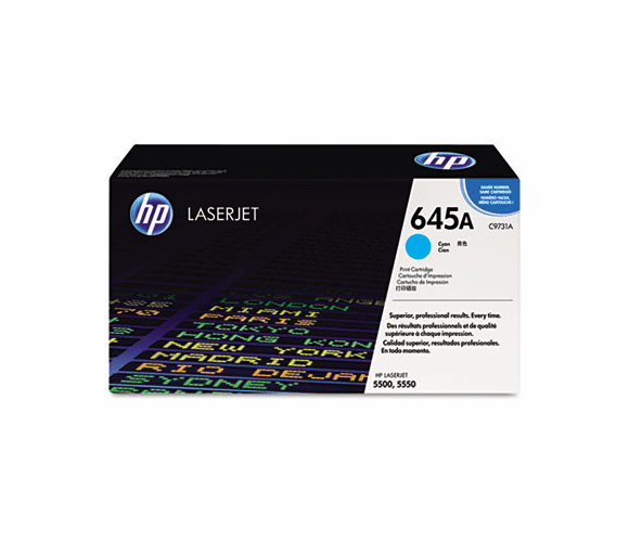HEWC9731A C9731A (HP-645A) Toner, 12000 Page-Yield, Cyan By HEWLETT PACKARD COMPANY