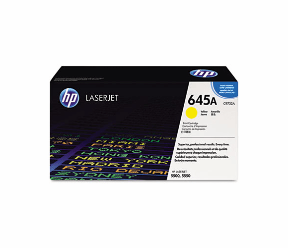 HEWC9732A C9732A (HP-645A) Toner, 12000 Page-Yield, Yellow By HEWLETT PACKARD COMPANY