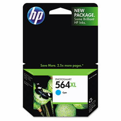 HEWCB323WN CB323WN (HP 564XL) High-Yield Ink, 750 Page-Yield, Cyan By HEWLETT PACKARD