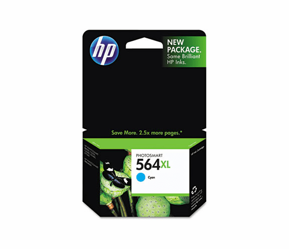 HEWCB323WN CB323WN (HP 564XL) High-Yield Ink, 750 Page-Yield, Cyan By HEWLETT PACKARD