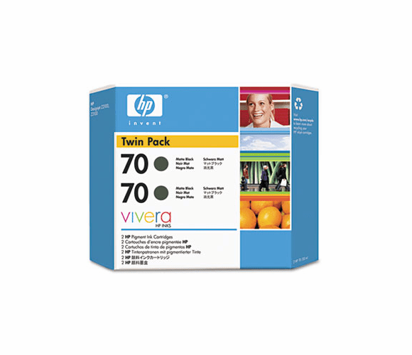 HEWCB339A CB339A (HP 70) Ink, 2/Pack, Matte Black By HEWLETT PACKARD COMPANY