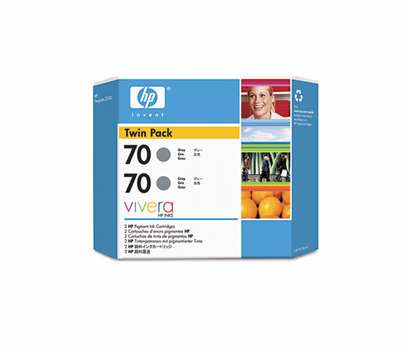 HEWCB341A CB341A (HP 70) Ink, 2/Pack, Gray By HEWLETT PACKARD COMPANY