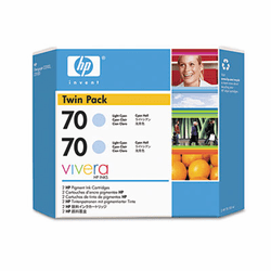 HEWCB351A CB351A (HP 70) Ink, 2/Pack, Light Cyan By HEWLETT PACKARD COMPANY