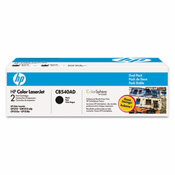 HEWCB540AD CB540AD (HP 125A) Toner, 2,200 Page Yield, 2/Box, Black By HEWLETT PACKARD COMPANY