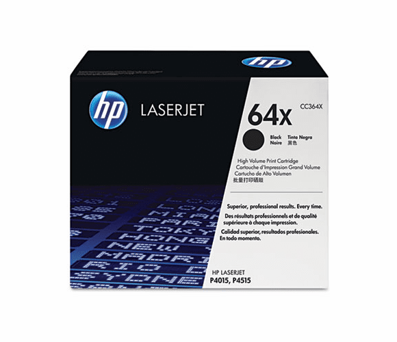 HEWCC364X CC364X (HP 64X) High-Yield Toner, 24,000 Page-Yield, Black By HEWLETT PACKARD SUPPLIES
