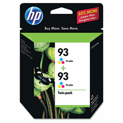 HEWCC581FN CC581FN (HP 93) Ink, 220 Page-Yield, Tri-Color, 2/Pk By HEWLETT PACKARD COMPANY