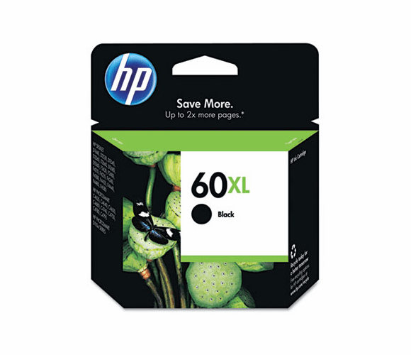 HEWCC641WN CC641WN (HP 60XL) Ink, 600 Page-Yield, Black By HEWLETT PACKARD SUPPLIES