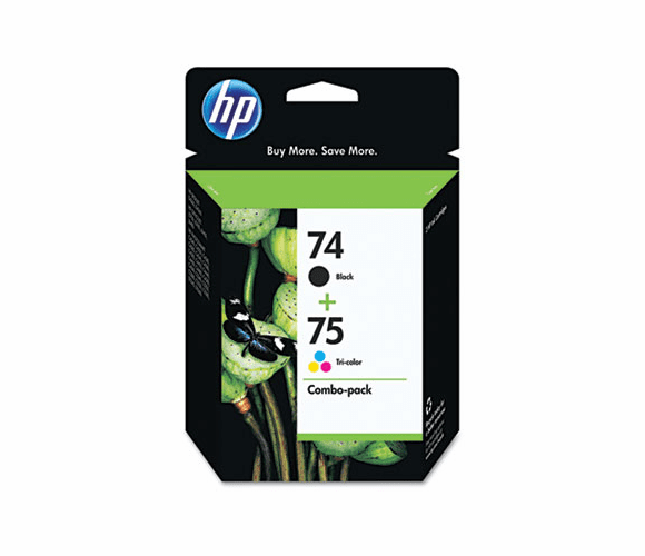 HEWCC659FN CC659FN (HP 74/HP 75) Ink, 200;170 Page-Yield, Black; Tri-Color, 2/Pk By HEWLETT PACKARD SUPPLIES