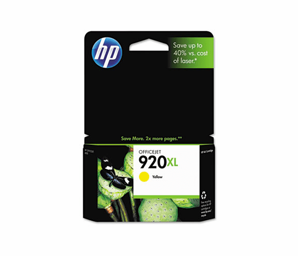 HEWCD974AN CD974AN (HP 920XL) High-Yield Ink, 700 Page-Yield, Yellow By HEWLETT PACKARD SUPPLIES