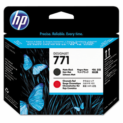 HEWCE017A CE017A (HP 771) Printhead, Matte Black, Chromatic Red By HEWLETT PACKARD