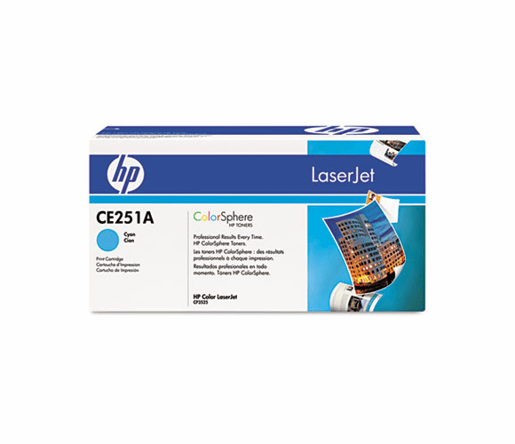 HEWCE251A CE251A Toner, 7000 Page-Yield, Cyan By HEWLETT PACKARD SUPPLIES
