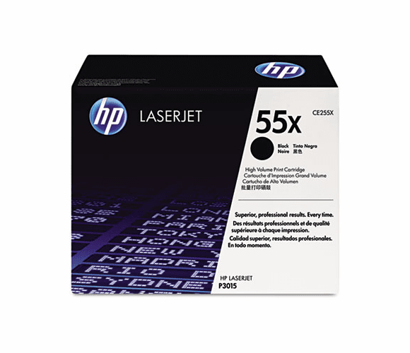 HEWCE255X CE255X (HP 55X) High-Yield Toner, 12500 Page-Yield, Black By HEWLETT PACKARD