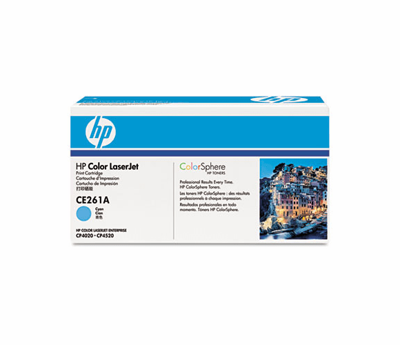 HEWCE261A CE261A Toner, 11,000 Page-Yield, Cyan By HEWLETT PACKARD COMPANY