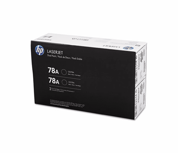 HEWCE278D CE278D Toner, 2,100 Page-Yield, Black, 2/Pk By HEWLETT PACKARD SUPPLIES