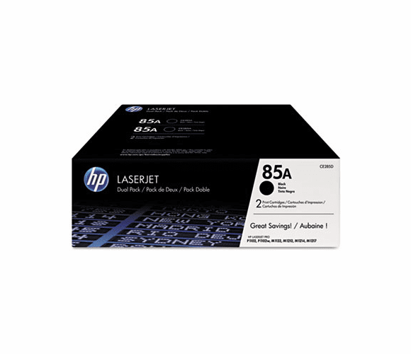 HEWCE285D CE285D Toner, 1,600 Page-Yield, Black,2/Pk By HEWLETT PACKARD SUPPLIES