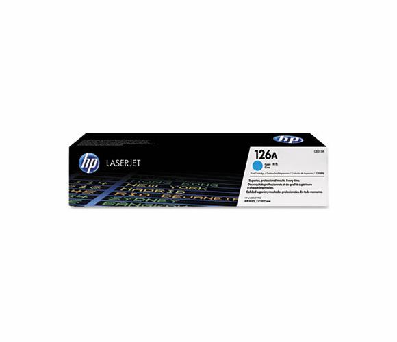 HEWCE311A CE311A (HP-126A) Toner, 1000 Page-Yield, Cyan By HEWLETT PACKARD