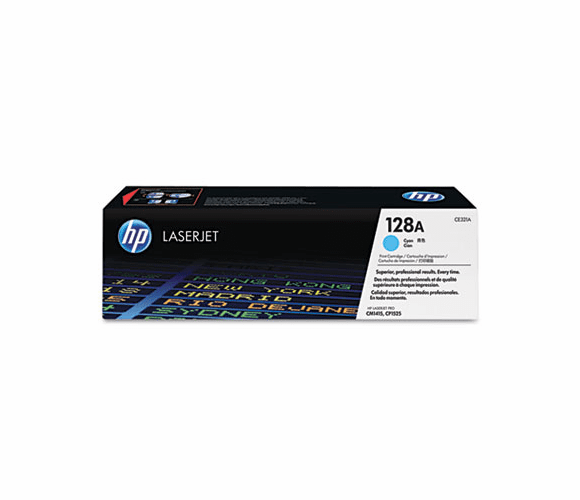 HEWCE321A CE321A (HP 128A) Toner, 1,300 Page-Yield, Cyan By HEWLETT PACKARD SUPPLIES