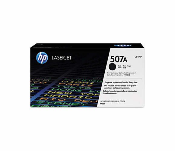 HEWCE400A CE400A (HP 507A) Toner, 5,500 Page-Yield, Black By HEWLETT PACKARD