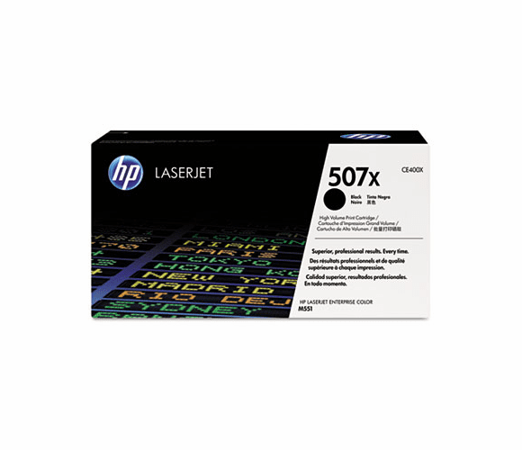 HEWCE400X CE400X (HP-507A) High-Yield Toner, 11,000 Page-Yield, Black By HEWLETT PACKARD