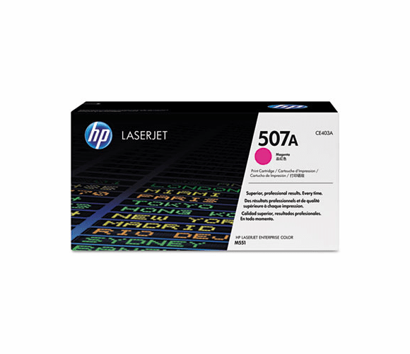 HEWCE403A CE403A (HP-507A) Toner, 6,000 Page-Yield, Magenta By HEWLETT PACKARD