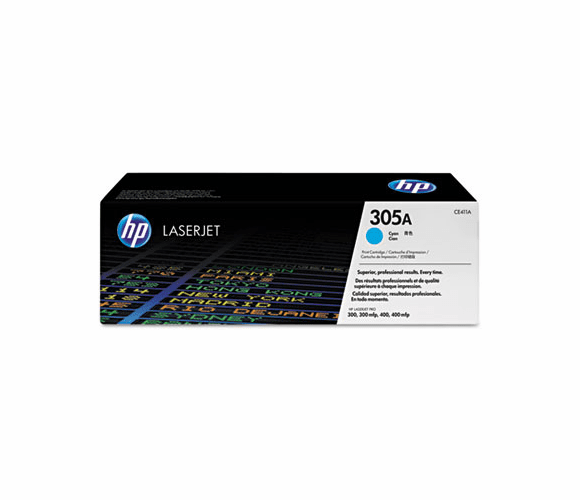 HEWCE411A CE411A Toner, 2,600 Page-Yield, Cyan By HEWLETT PACKARD SUPPLIES