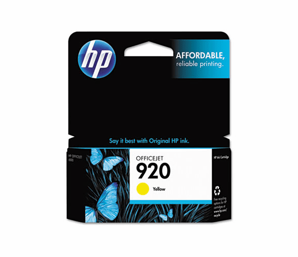 HEWCH636AN CH636AN (HP-920) Ink, 300 Page-Yield, Yellow By HEWLETT PACKARD SUPPLIES