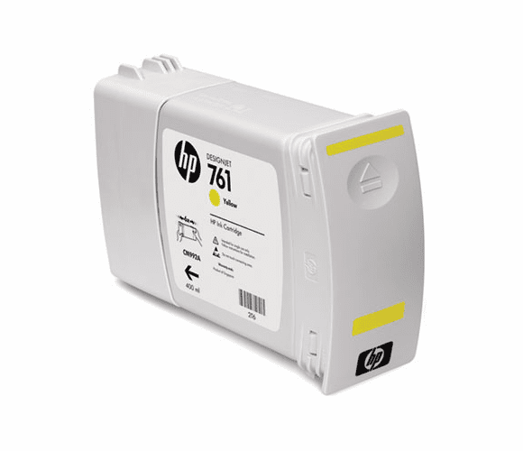 HEWCM992A CM992A (HP 761) Ink, 400 mL, Yellow By HEWLETT PACKARD
