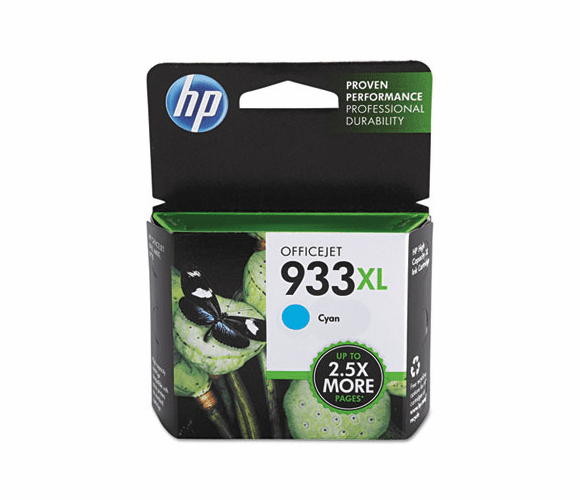 HEWCN054AN140 CN054AN140 (HP 933XL) High-Yield Ink, 825 Page-Yield, Cyan By HEWLETT PACKARD SUPPLIES