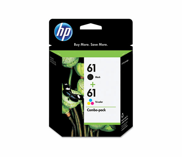 HEWCR259FN CR259FN (HP 61) Ink, 190;165 Page-Yield, Black, Tri-Color, 2/Pk By HEWLETT PACKARD SUPPLIES