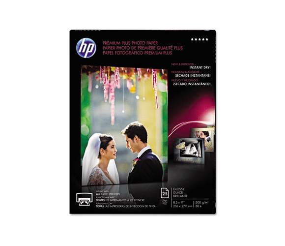 HEWCR670A Premium Plus Photo Paper, 80 lbs., Glossy, 8-1/2 x 11, 25 Sheets/Pack By HEWLETT PACKARD COMPANY