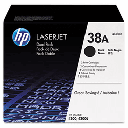 HEWQ1338D Q1338D (HP 38A) Toner, 12000 Page-Yield, 2/Box, Black By HEWLETT PACKARD COMPANY