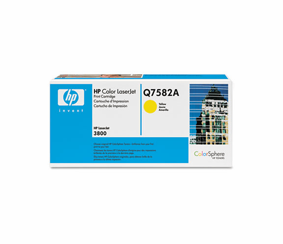 HEWQ7582A Q7582A Toner, 6000 Page-Yield, Yellow By HEWLETT PACKARD SUPPLIES