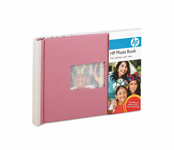 HEWQ8788A Expandable Photo Book, 25 Pages, 5 1/2 x 7 1/2, Mauve/Stone, Cloth Cover By HEWLETT PACKARD SUPPLIES