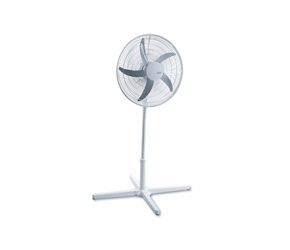 HLSHASF2120 20" Three-Speed Adjustable Oscillating Power Stand Fan, Metal/Plastic, White By HOLMES PRODUCTS
