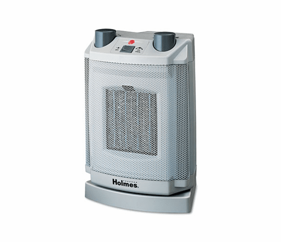 HLSHCH4077UM Oscillating Ceramic Heater, 8 x 6-3/4 x 11, Light Cold Gray By HOLMES PRODUCTS