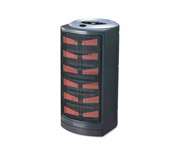 HLSHCH4953U Ultra Quiet Ceramic Heater, 8-3/4 x 7-7/8 x 15, Dark Gray By HOLMES PRODUCTS